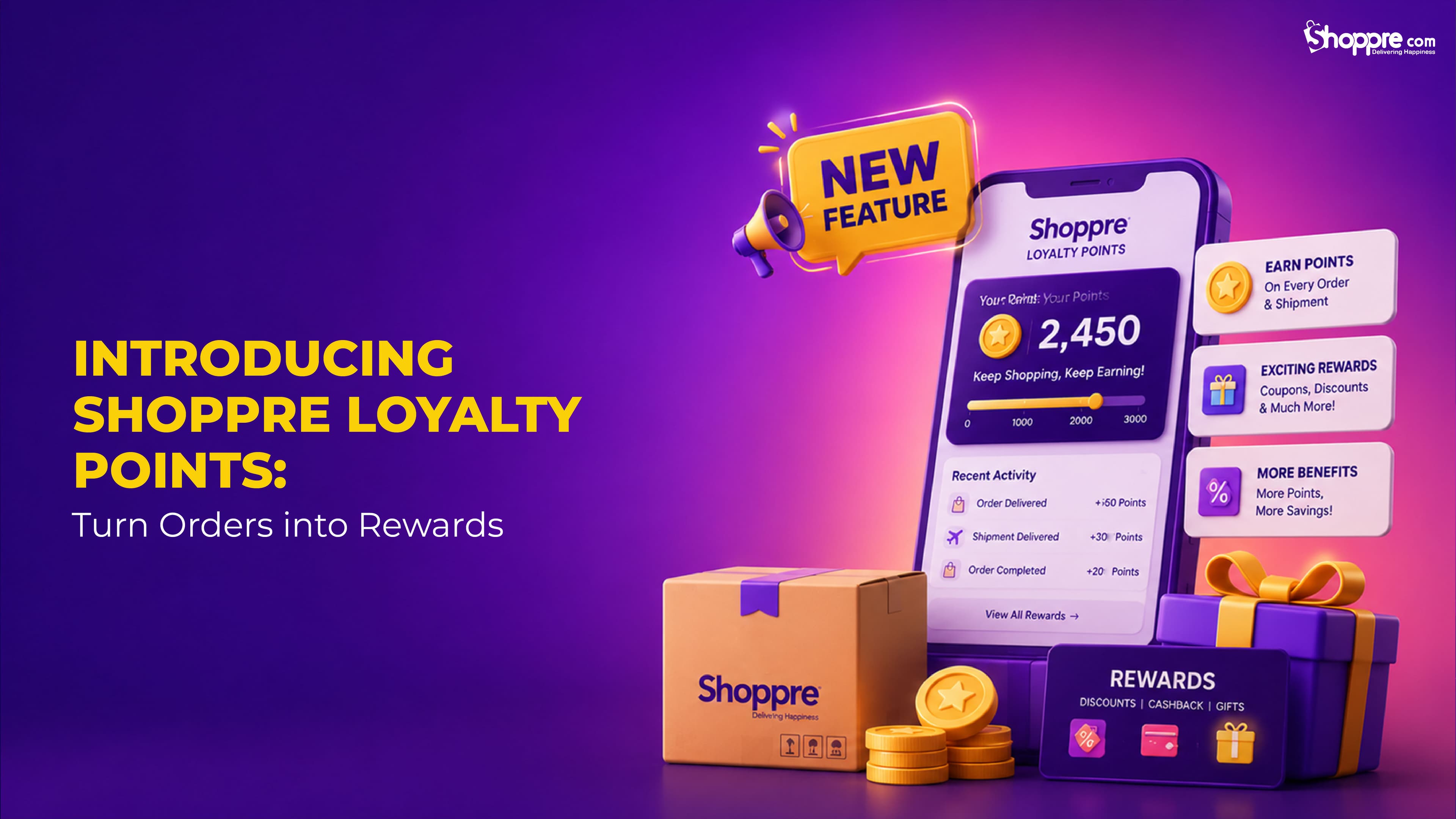 Loyalty Points: Earn Rewards on Every Order & Shipment