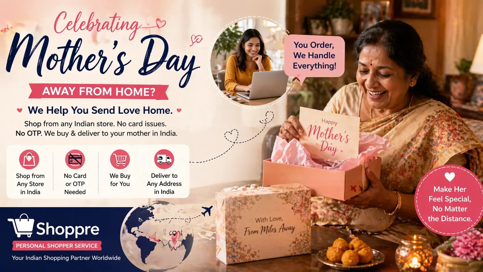 Celebrating Mother’s Day Away from Home (Complete NRI Gift Guide + Easy Delivery to India)