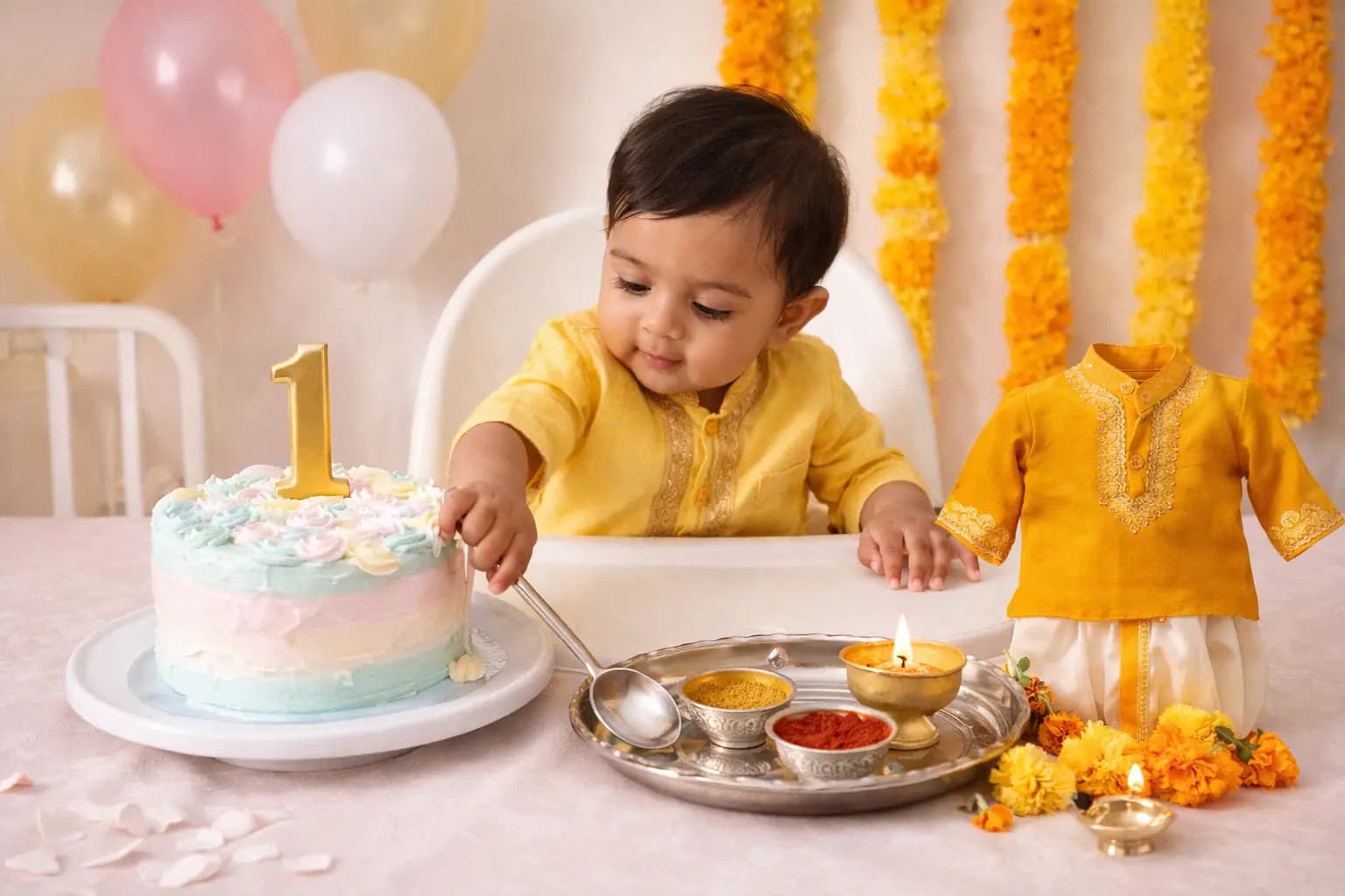 First Birthday Party Ideas for NRI Families - Indian Traditions + What to Ship from Home