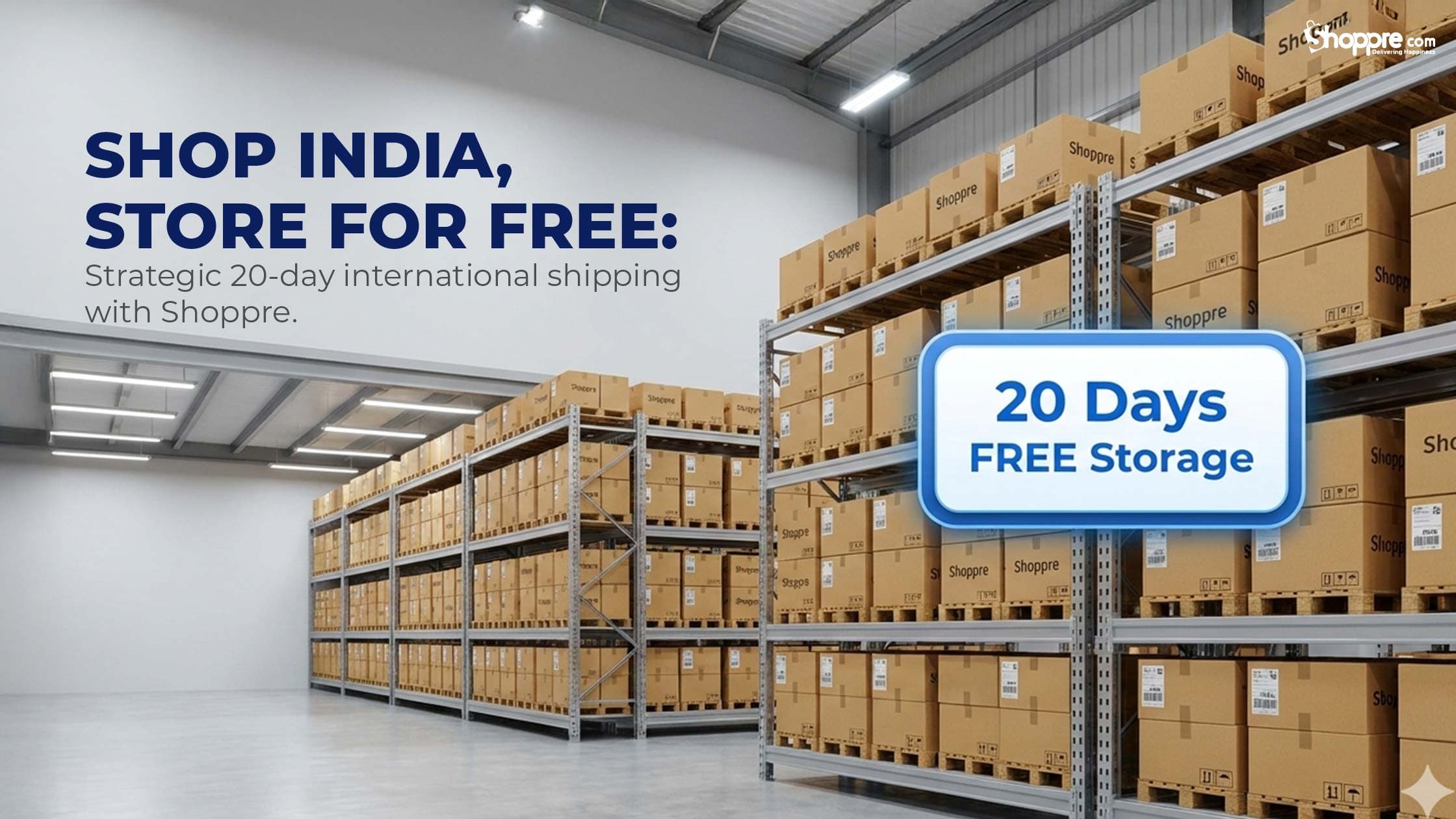 Enjoy 20 Days of Free Storage with an Indian Warehouse