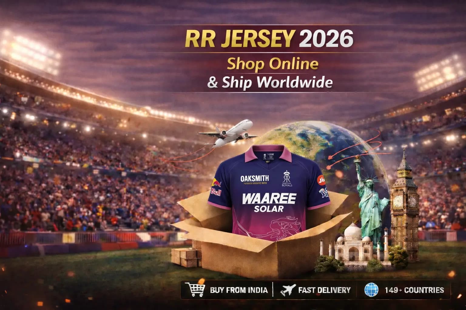 Rajasthan Royals IPL 2026 Jersey: Where to Buy & Ship Worldwide