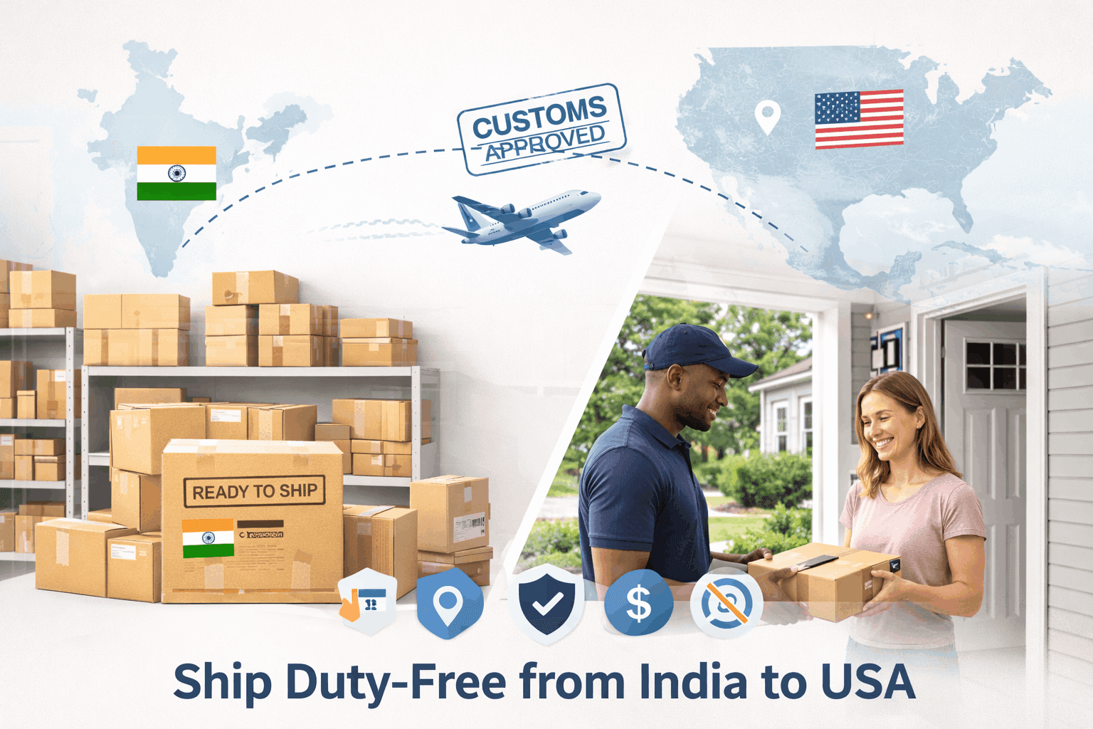 US Import Duty Free from India without Customs Charges