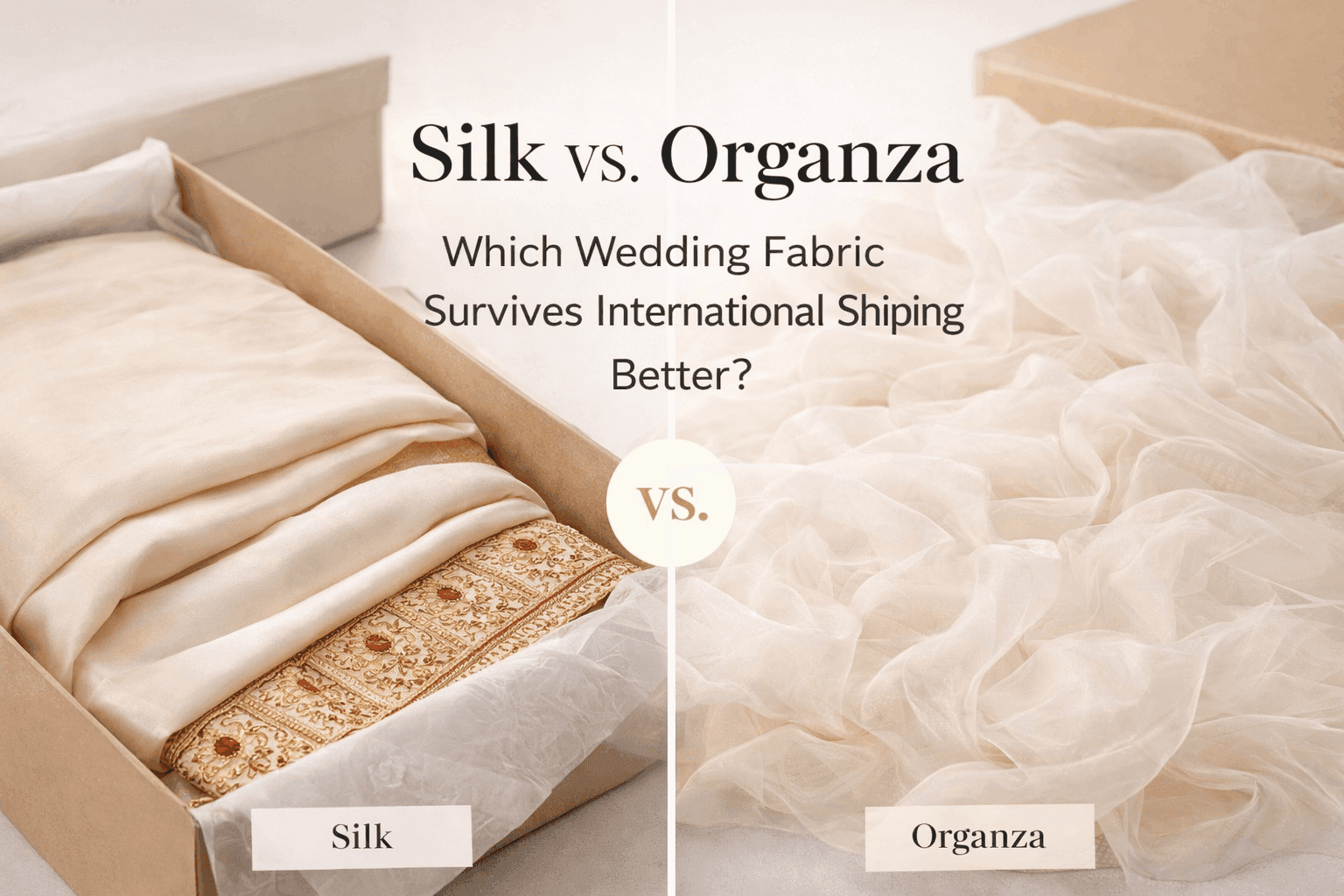 Silk or Organza? One Wedding Fabric Survives Shipping Much Better