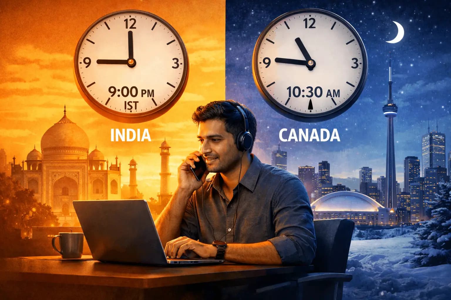 India to Canada Time Difference: The One Thing Every NRI Gets Wrong