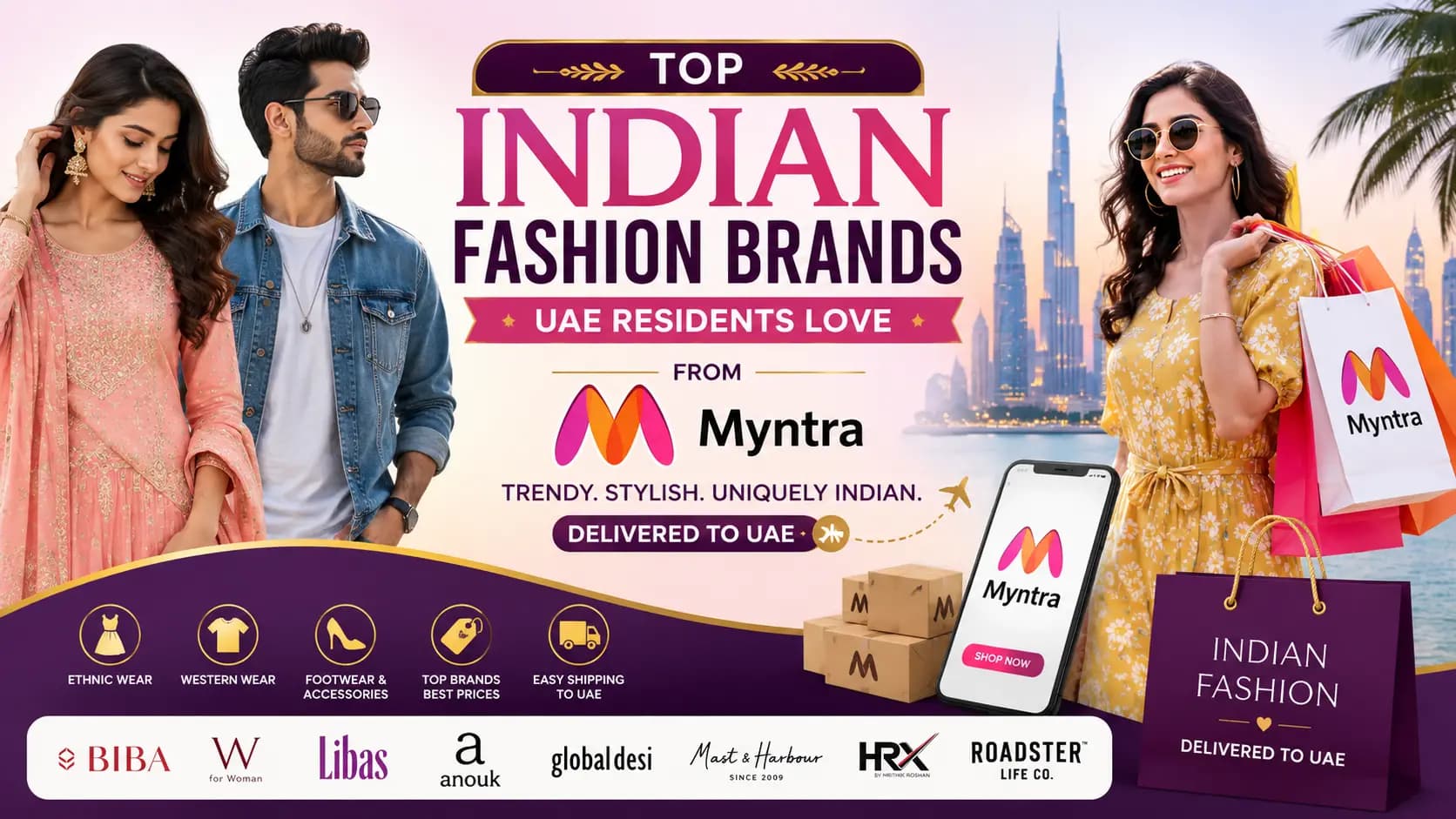 Top Indian Fashion Brands UAE Residents Love from Myntra