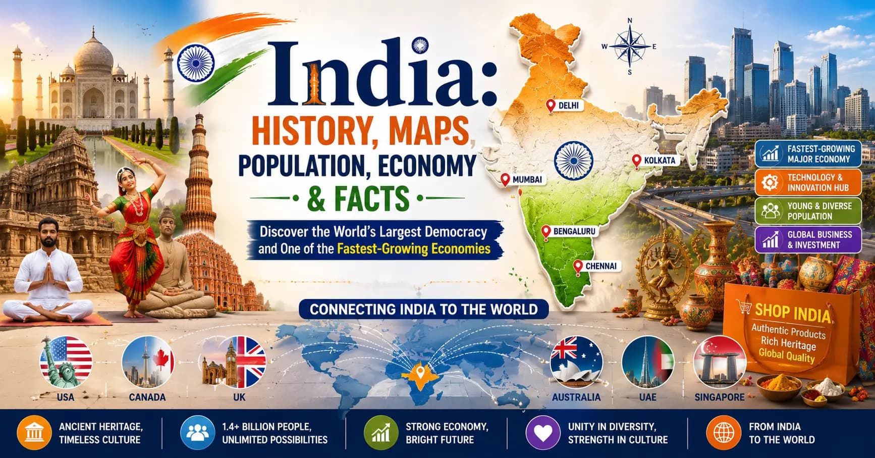 India: History, Economy & Fascinating Facts for Global Shoppers