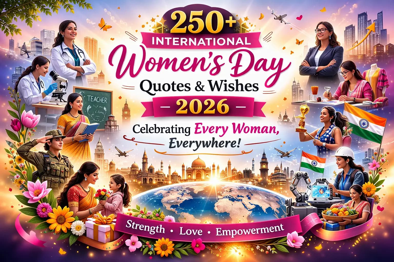 250+ International Women’s Day Quotes & Wishes 2026 That Will Make Her Feel Truly Special