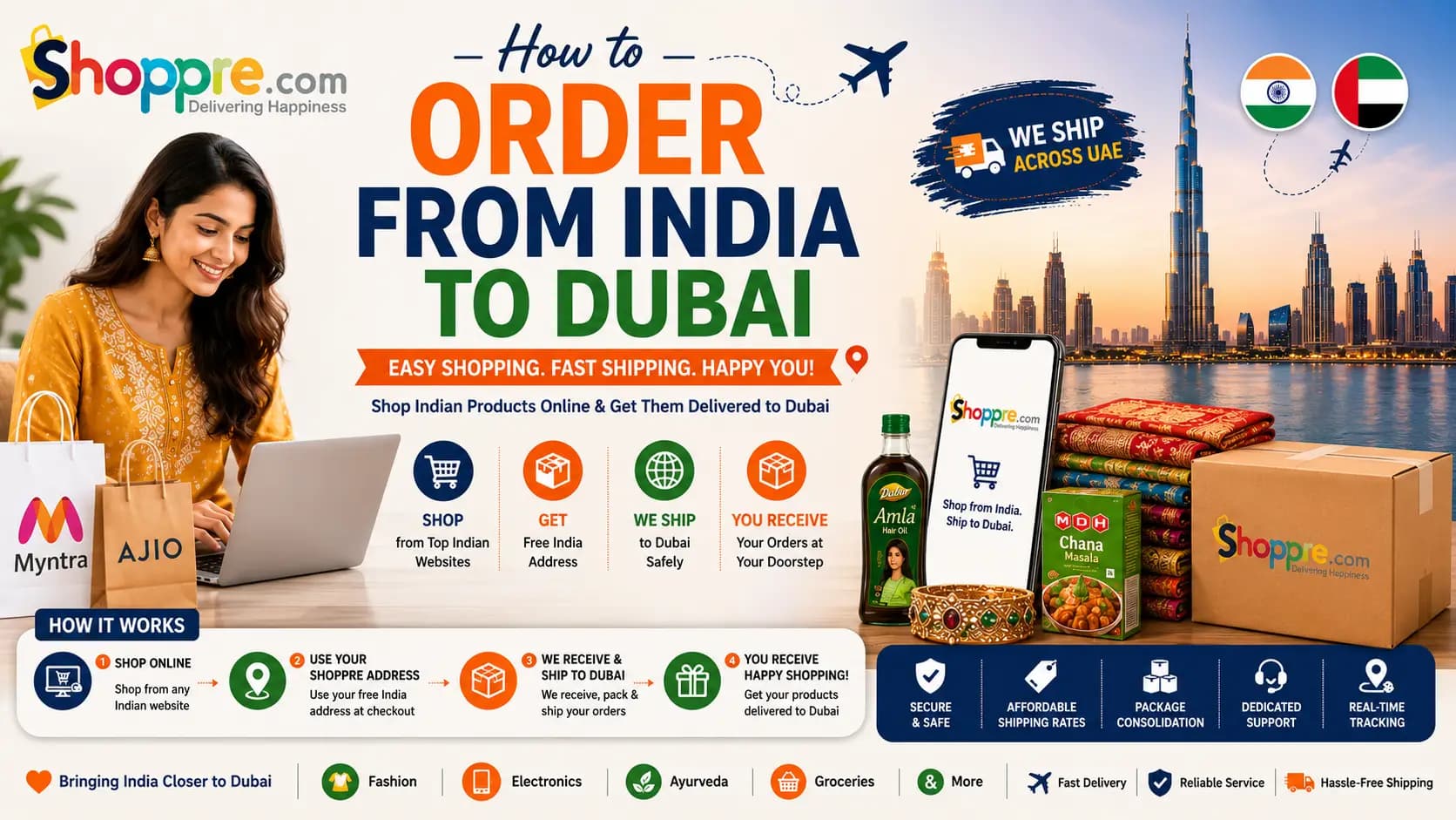 How to Order from India to Dubai